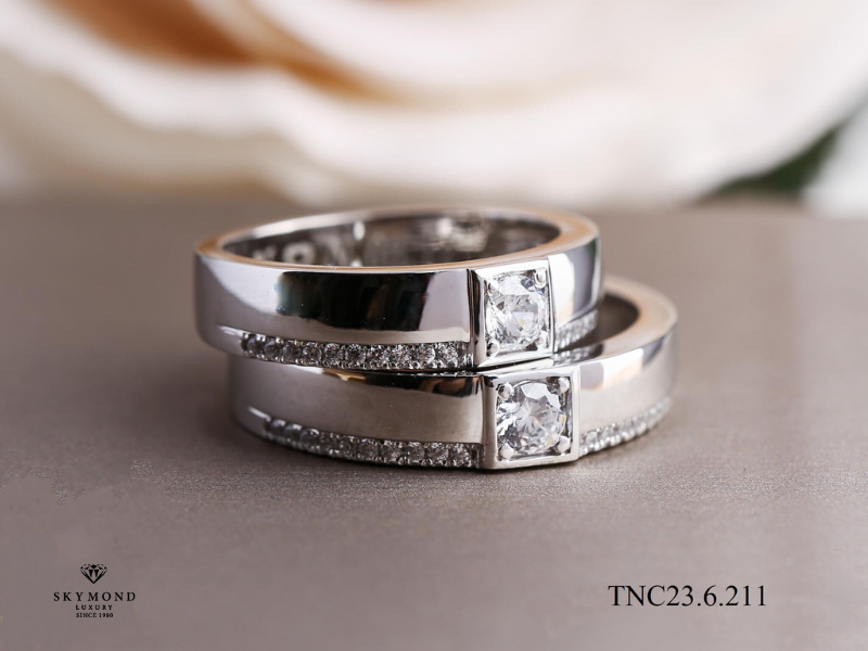 nhẫn cưới platin