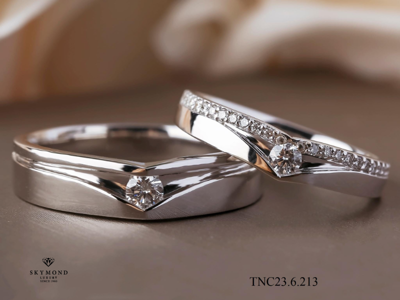 nhẫn cưới platin