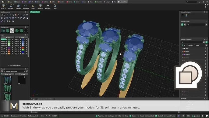 MatrixGold 3.8 Update - Rhino 8 ShrinkWrap Tool
