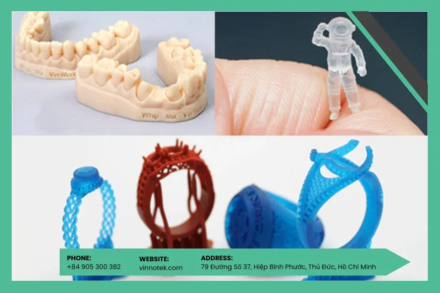 in 3D bằng sáp Resin