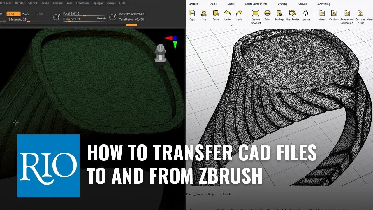 ZBrush và CAD trang sức