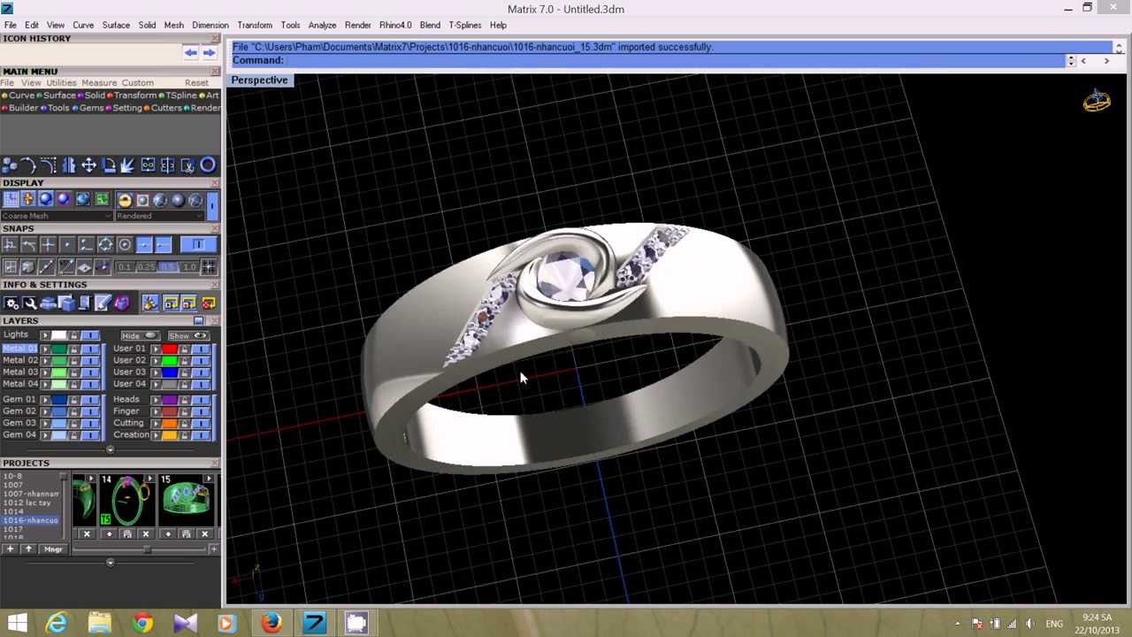 Thiết kế mẫu 3D Trang Sức