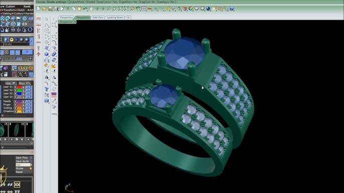Thiết Kế Trang Sức Vẽ 3D Nhẫn Cưới