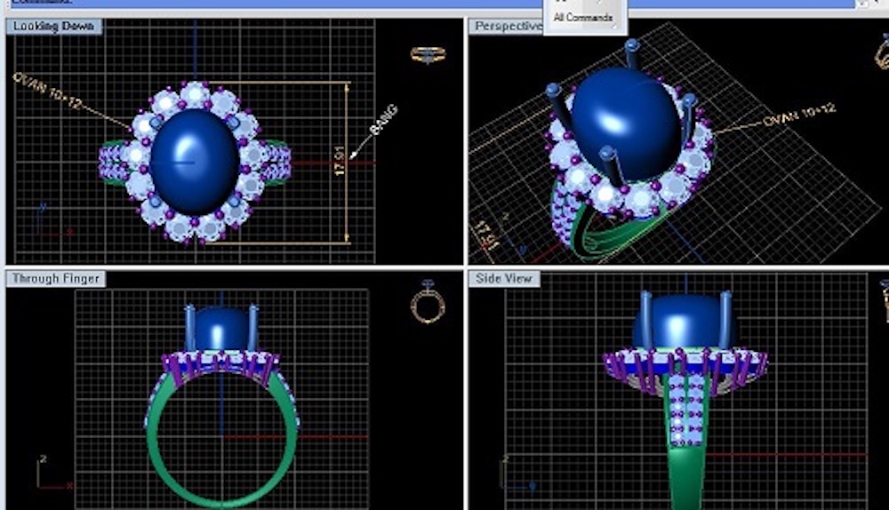 Thiết kế trang sức 3D theo yêu cầu của khách hàng